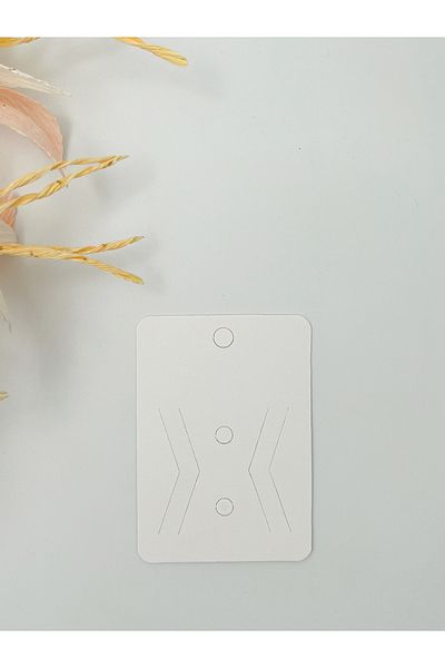 Protec Matbaa Jewelry Buckle Card White 100 Pieces