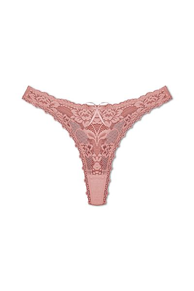 Zena Cotton 5-Piece Full Lace Thong Women's Briefs