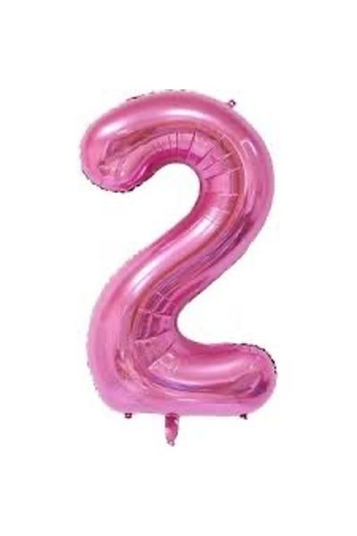 Çemrek Süs Parti Pink 2 Foil Balloon 40 Inch 100 cm