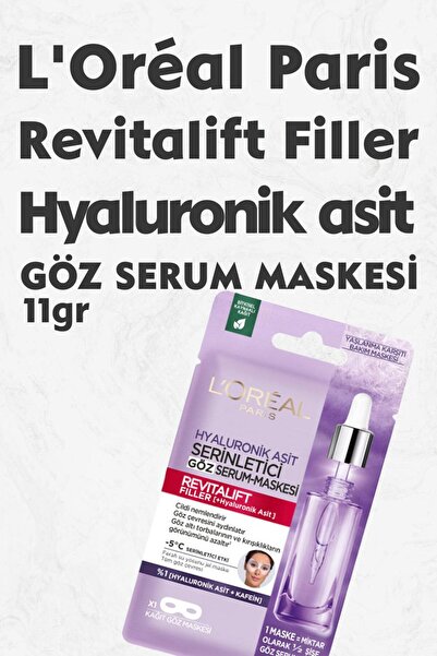 L'Oreal Paris Loreal Paris Revitalift Filler Dolgunlaştırıcı Göz Serum Maskes...