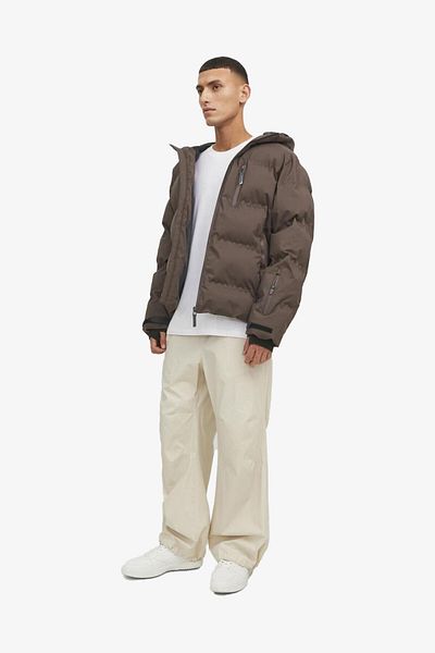 Jack & Jones معطف بني للرجال من Jcosweep12238998- بني