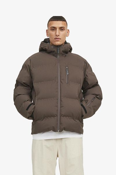 Jack & Jones معطف بني للرجال من Jcosweep12238998- بني