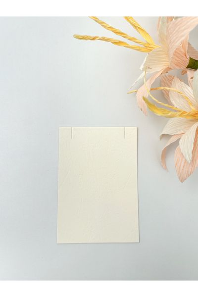 Protec Matbaa Jewelry Necklace Card Cream 100 Pieces