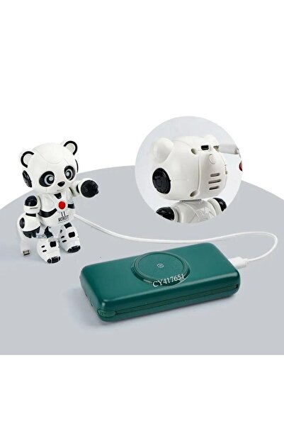 LRS STORE Akıllı Panda Söylediklerini Tekrar Etsin Ses Kayıt Edip Konuşan Şarjlı Oyuncak Robot