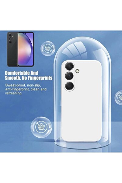 Sphone Samsung Galaxy A54 5G Kılıf Içi Süet Kadife Yumuşak Doku Hissi Giyim Kombin Soft Renk Liquid Silikon
