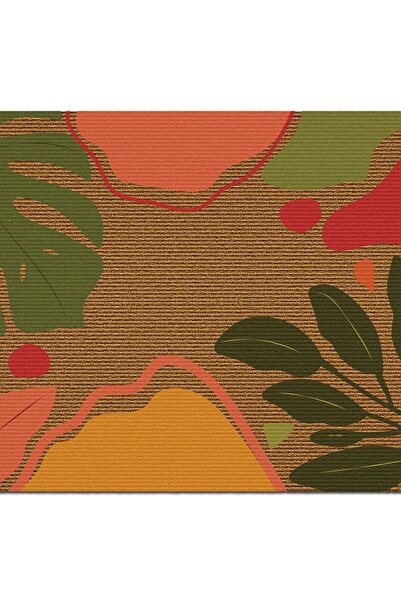 Decovetro Door Front Carpet Mat Leaf Patterned 40 X 60 cm