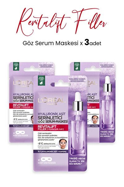 L'Oreal Paris Loreal Paris Revitalift Filler Dolgunlaştırıcı Göz Serum Maskes...