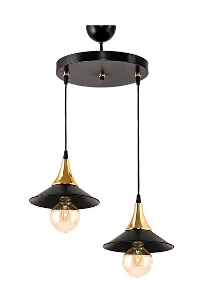 OSC HOME AYDINLATMA TASARIM Japon 2Lİ Siyah Sarı Avize JAPON