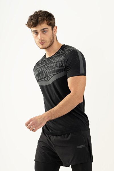 MARATON Slimfit Men's Crew Neck Black T-Shirt