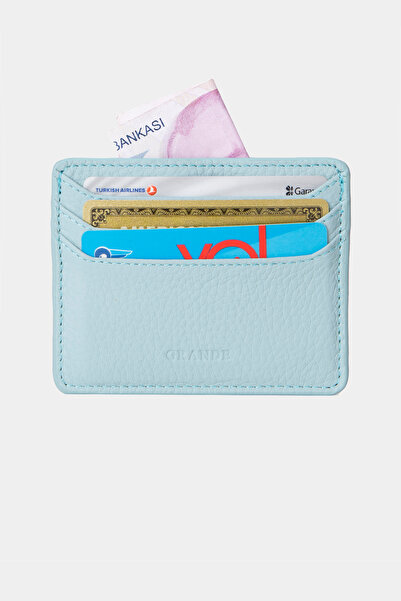 Grande 3633 Genuine Leather Super Thin Women Men Card Holder Mint