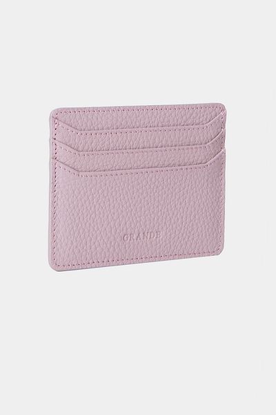 Grande 3633 Genuine Leather Super Thin Women Men Card Holder Lilac