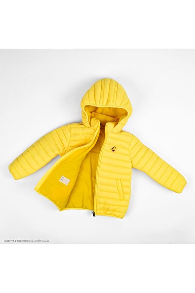 Haribo Sarı Kız Çocuk Kapüşonlu Mont HRBTXT401