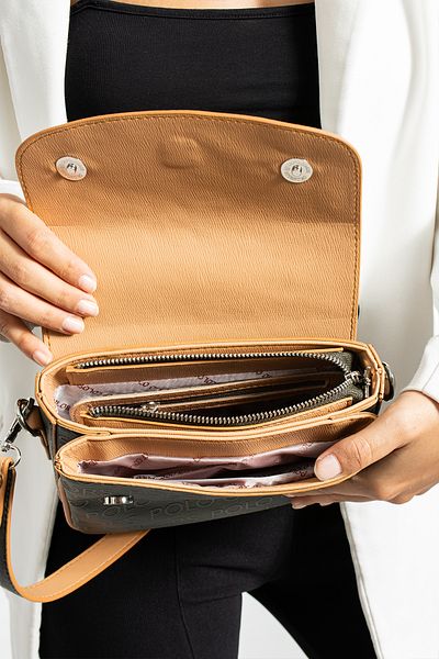 YOGII Nesal Model Leather A Quality Shoulder Hand Cross Bag VIP Λειτουργική με πολλές τσέπες