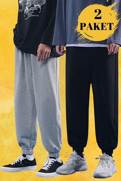 BSBSPOR Σετ ελαστικό Ultra Wide Leg Sweatpants