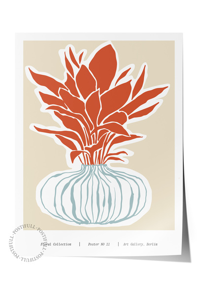 Postifull Αισθητική αφίσα Duar με βοτανικό σχέδιο - Διακόσμηση κρεβατοκάμαρας...