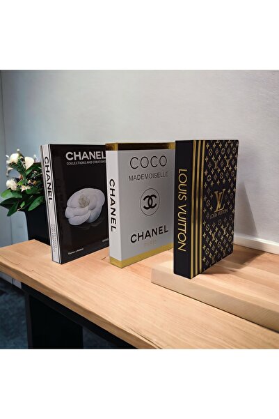NARİBA Coco & Chanel & Lv 3’lü Dekoratif Kitap Kutu Set
