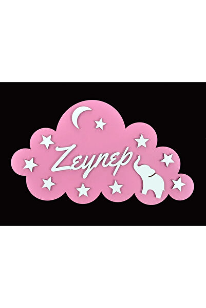 Genel Markalar Özel Konsept Tasarım Isimli Bebek Çocuk Kapı Süsü