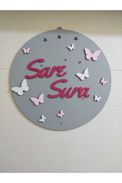 Genel Markalar Özel Konsept Tasarım Isimli Bebek Çocuk Kapı Süsü