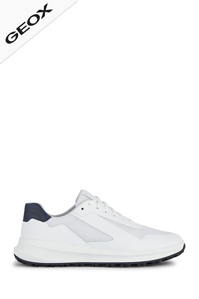 Geox Geox White Trainers Mens Shoes