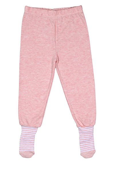 Melekpare Patikli Pantolon Kendinden Çoraplı Alt Pijama Mevsimlik -Çoraplar F...