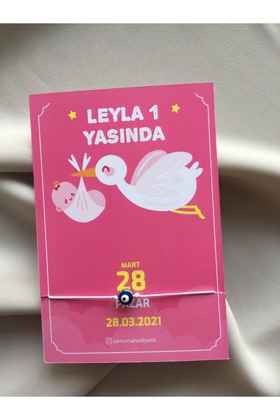 Kartvizit Şeklinde 25 Adet Doğum Günü, Cinsiyet Partisi, Yaş Partisi Hatırası