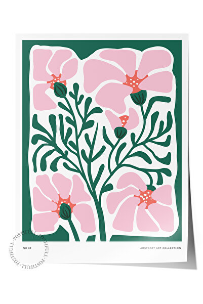 Postifull Estetik Duvar Posteri - Estetik Çizim Çerçevesiz Poster - Yatak Oda...