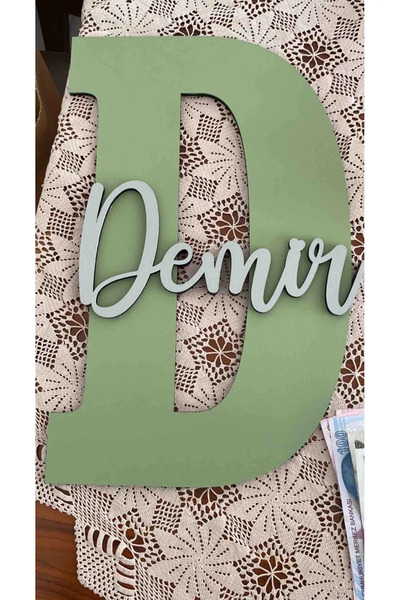 Işıklı Toplar Türkiye İsme Özel Harf Ve İsimli Ahşap Bebek Ve Çocuk Oda Kapı ...