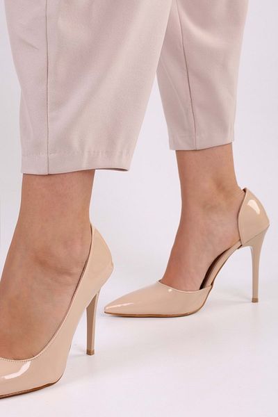 Shoeberry Women's Massy Ten Patent Leather Stiletto