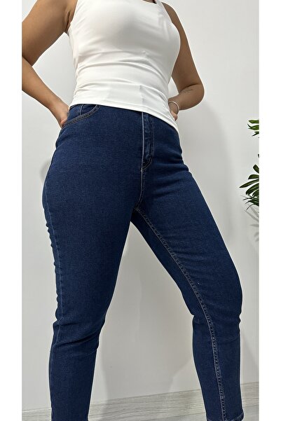 Lacivert Mom Jean