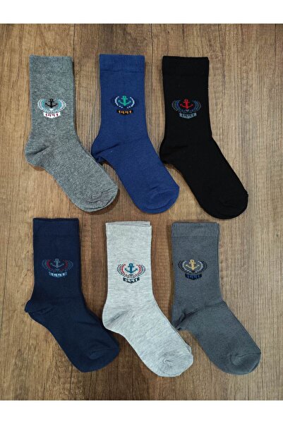 Leement socks Детски 6 чифта памучни шарени ароматизирани чорапи до глезените Premium Series