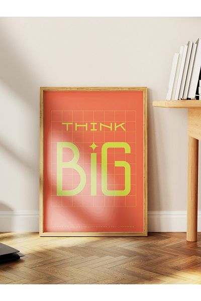 Postifull Lettering Art Themed Wall Poster, Aesthetic Frameless Poster - Living Room, Bedroom Wall Painting