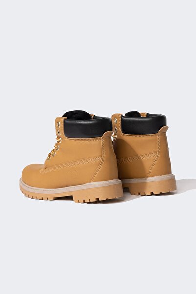 DeFacto Boy's Serrated Sole Faux Leather Boots B8342a823wn