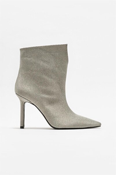 Elle Shoes Lame Kadın Topuklu Bot