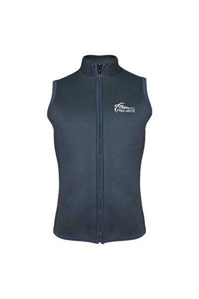 Free-Moto Motorsikletçi Dik Yaka Neopren Yelek