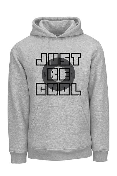 ADA BEBEK ÇOCUK Unisex Μαύρο Φούτερ με κουκούλα Just Be Cool