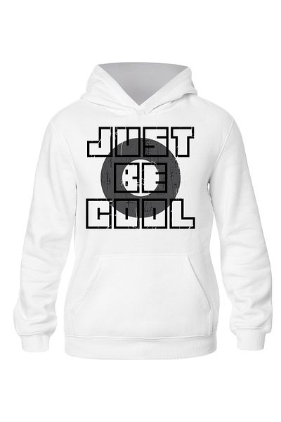 ADA BEBEK ÇOCUK Hanorac negru unisex cu glugă Just Be Cool