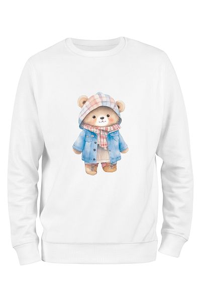ADA BEBEK ÇOCUK Унисекс суитшърт Bear с палто