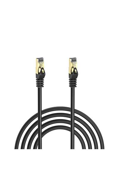 S-LINK SL-CAT701M 1m Siyah S/FTP CCA CAT7 Gold Uçlu Ağ Bağlantı Kablosu