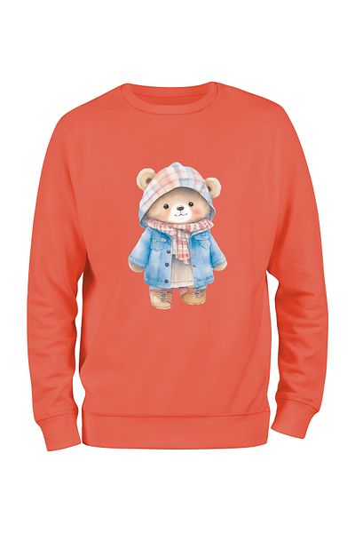 ADA BEBEK ÇOCUK Φούτερ Unisex Bear με πανωφόρι
