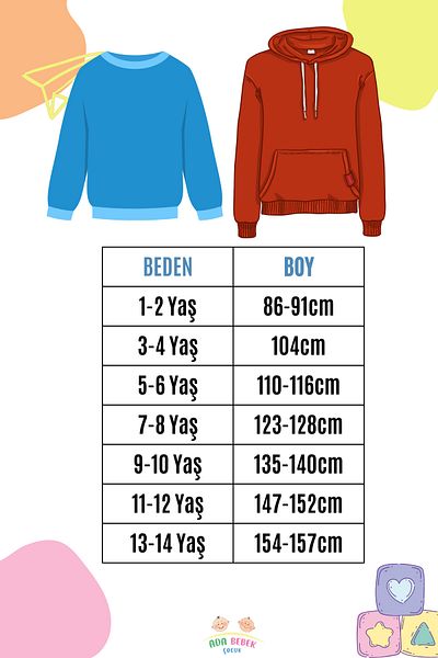 ADA BEBEK ÇOCUK Unisex Μαύρο Cool Be Yourself Hooded φούτερ