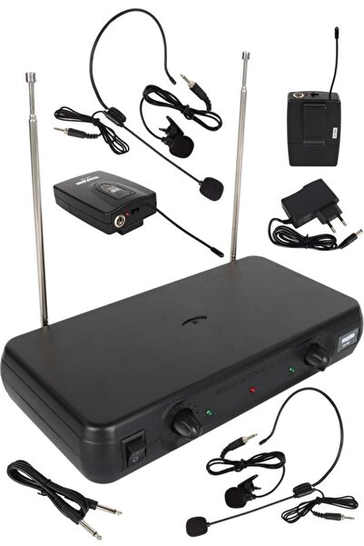 Lastvoice LM-102YY Çiftli Yaka ve Headset Tipi VHF Telsiz Kablosuz Mikrofon