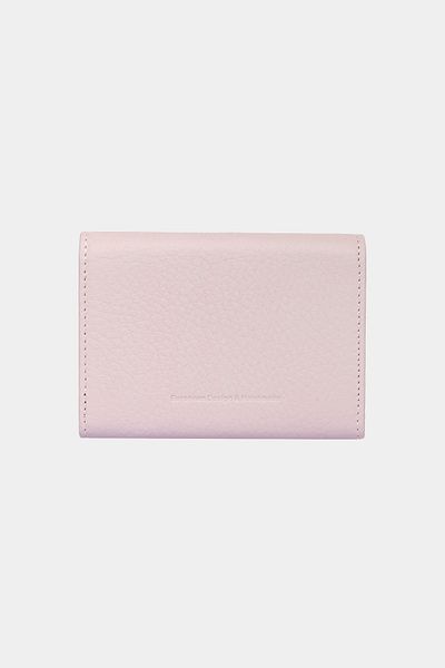 Grande 3639 Genuine Leather Horizontal Paper Money Compartment Magnetic Accordion Card Holder Wallet Flother Lilac
