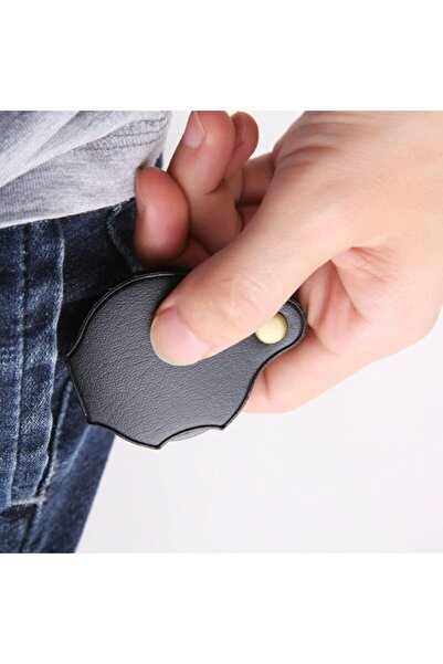 Emrah Gültekin Cep Büyüteç, 70 Mm 10 X Mini Büyüteç Katlanır Büyüteç Dönen Koruyucu Kılıflı Deri Çanta, Bilim Sınıf