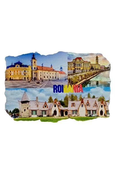 Dünyadan Hediyeler Romanya Temalı Fresco Magnet