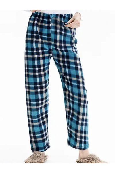 Ladytime Pocketless Winter Fleece Women's Pajama Bottom Single Bottom Je28