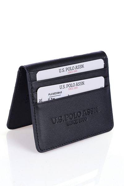 U.S. Polo Assn. 23843 Genuine Leather Unisex Wallet Black