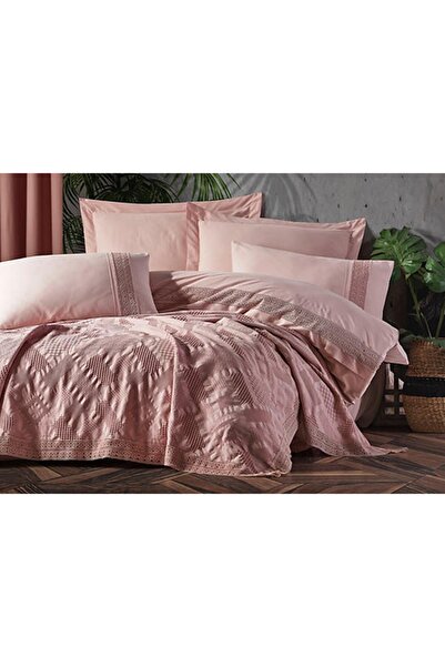 Özdilek Tiara Gelin Seti (7 Parça)-Pudra