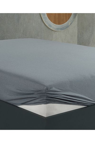 Lux Touch Cotton Fitted Sare Single/Double Combed Bed Sheet - Elastic