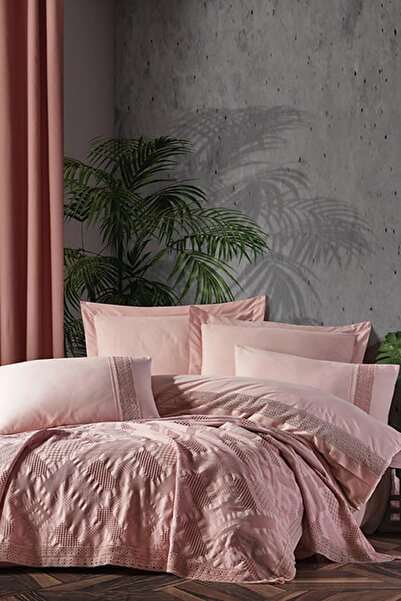 Özdilek Tiara Gelin Seti (7 Parça)-Pudra