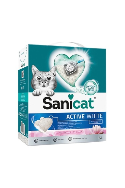 Sanicat Active White Lotus Flower Topkalanan Kedi Kumu 6 Lt.